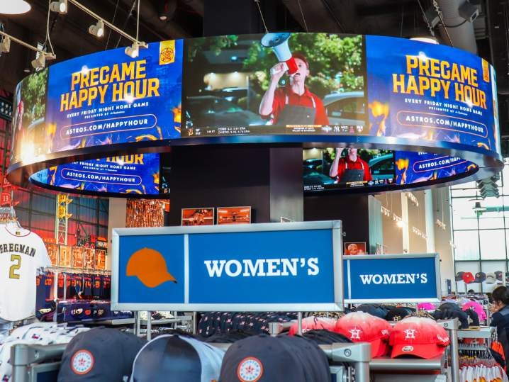 Houston Astros Team Store at Minute Maid Park; Indoor 2.4mm, 4'11" x 78'9" & 4'11" x 72'2", Houston, TX