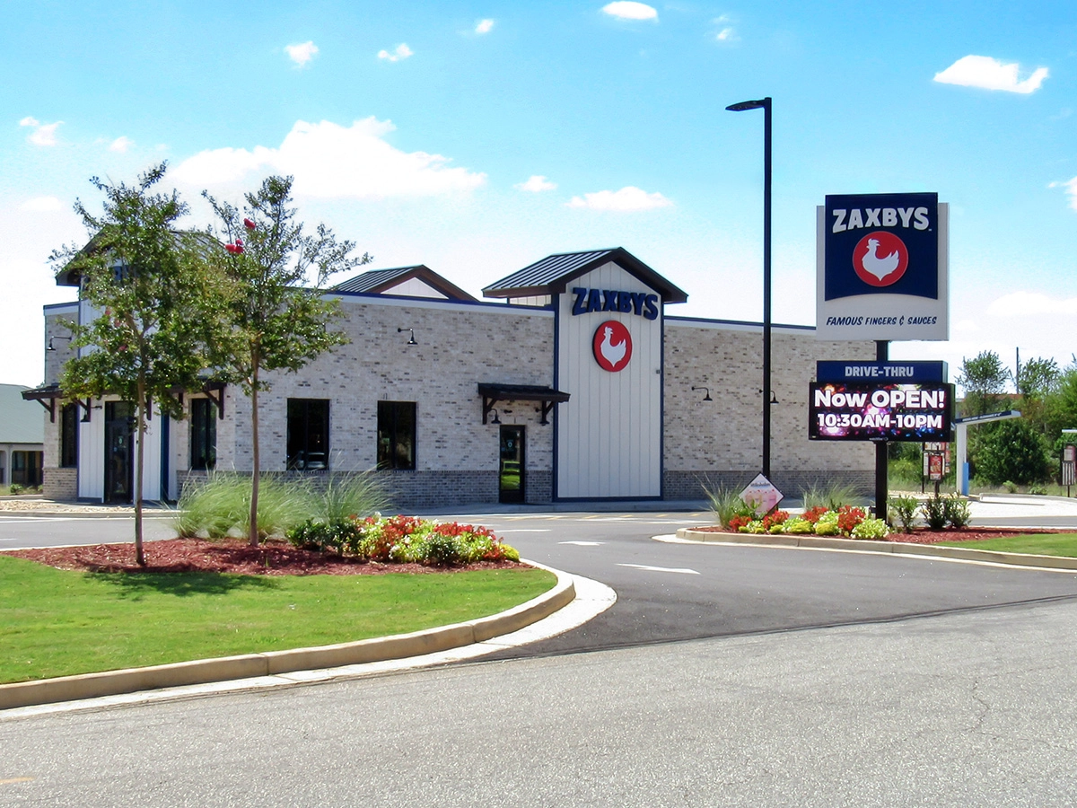 Zaxbys; 10mm, 3'5" x 8'3", Perry, GA