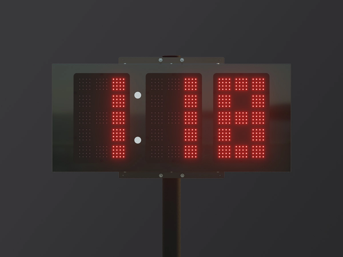 Pitch Clock; Model PC-1318, 2’ x 4’5"